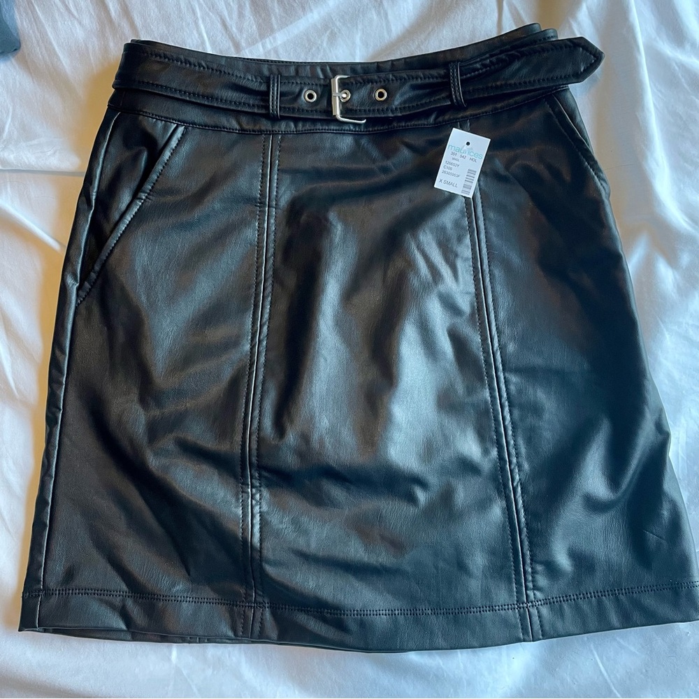 Maurices High-rise Midi Leather Skirt: Size XS